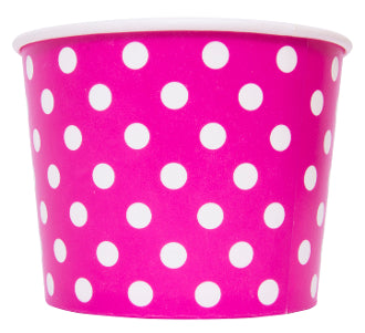12 oz Pink Polka Dot Cups 1,000/Case