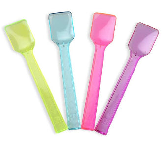 Transparent Colored Gelato Spoons