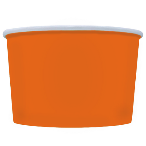 12 oz Orange Ice Cream Cups 1,000/Case