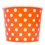 4 oz Orange Polka Dot Cups 1,000/Case