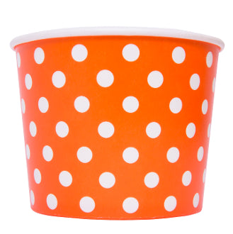 5 oz Orange Polka Dot Cups 1,000/Case