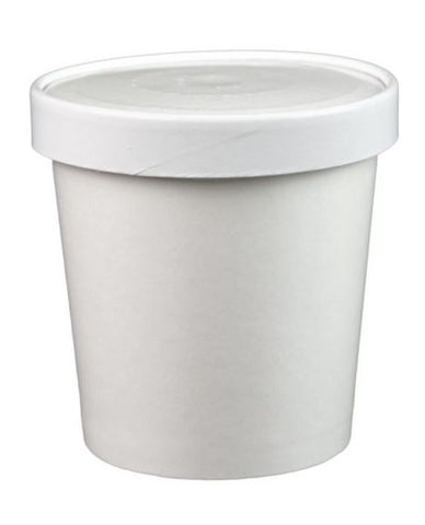 32 oz Paper Containers with Paper Lids (Quart)