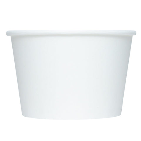 8 oz White Ice Cream Cups 1,000/Case